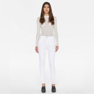 Frame Le High white High-Waisted Denim Jeans - Like New